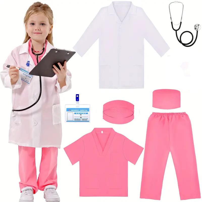 Medical Lab Coats - 7 pçs crianças médico enfermeira cosplay