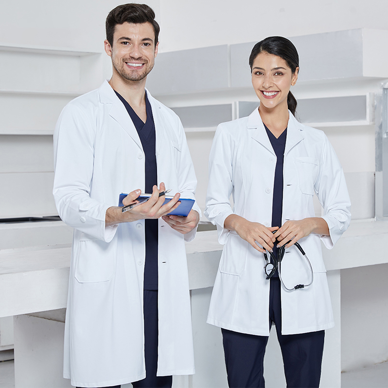 Medical Lab Coats - Casaco sedoso de laboratório para homens