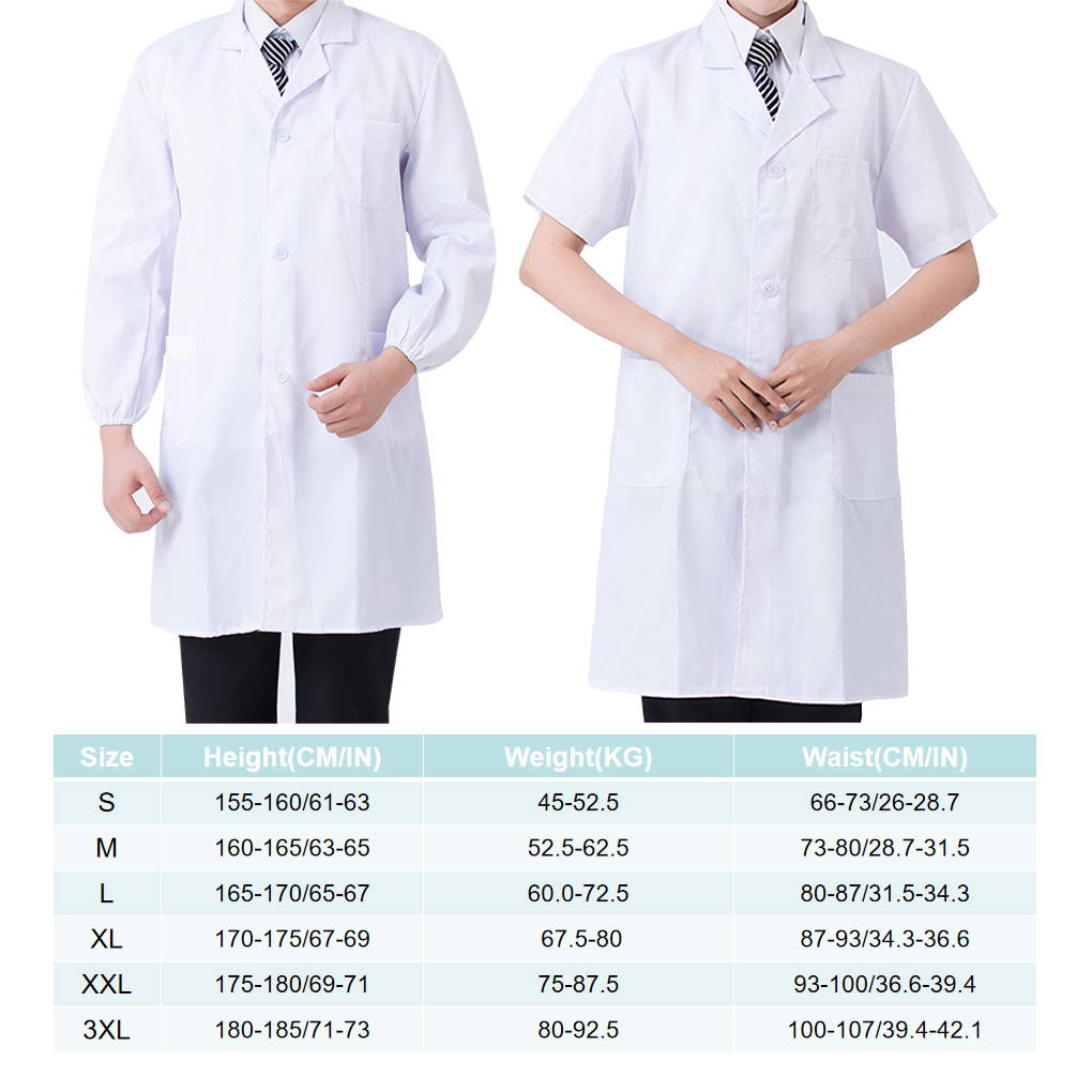 Revestimento do laboratório co - Medical Lab Coats avaliação e preço