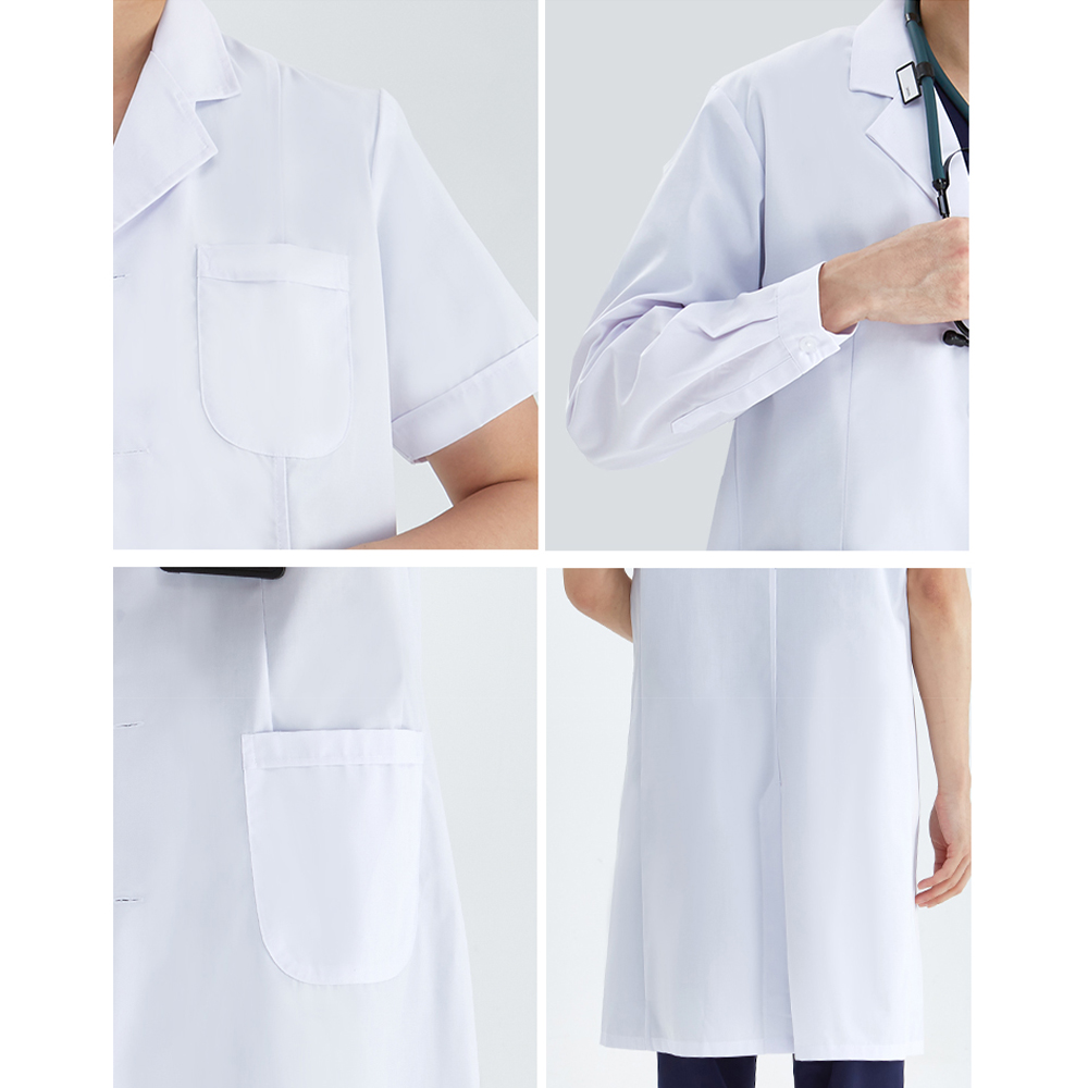 Unissex branco casaco de labor - Medical Lab Coats avaliação e preço